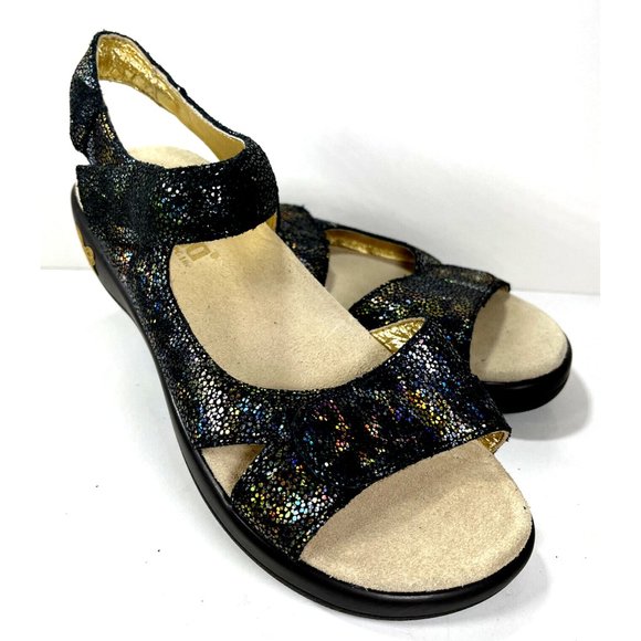 Alegria ‘Joy’ Womens Multi Color Glitter Sandals Size US 6-6.5 EUR 36 - Picture 7 of 12